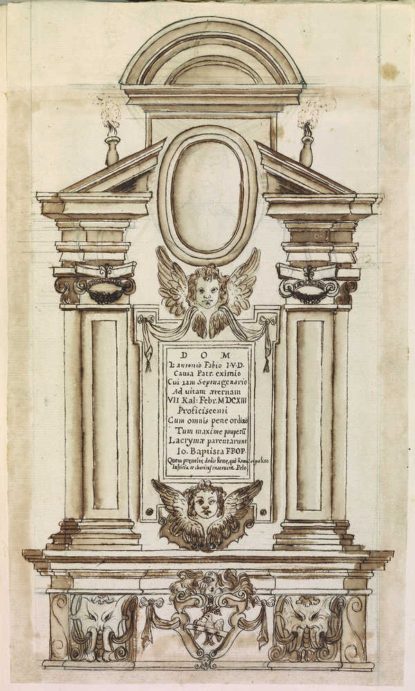 Cat. 76 (RL 11790) Monumento a Luca Antonio FABI, Giurista, + 1613