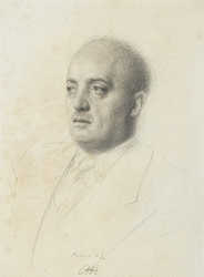 Pietro Annigoni, Ritratto di Abdone Croff, 1940 (disegno)