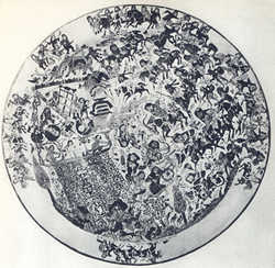 Coppa in stile Minai’i raffigurante un assedio del periodo selğuchide
