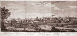 Francesco Pannini, Giovanni Volpato: Veduta in profilo della città di Roma dalla parte di Monte Mario, 1779 (lato sinistro)