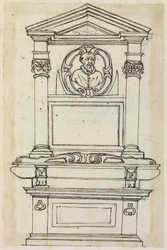 Cat. 87 (RL 11801) Monumento a Prospero SANTACROCE, Cardinale, + 1589