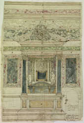 Cat. 90 (RL 11804) Monumento a Maximilian PERNSTEIN, nobile, + 1593 (con variante per il timpano)